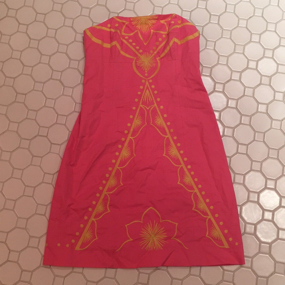 Lilly Pulitzer Embroidered Dress w/ Matching Shawl